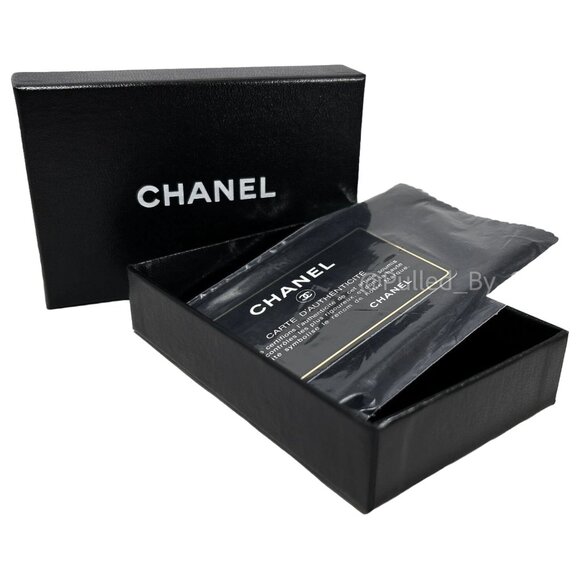 CHANEL Vintage Early '90s Black Gift Box with White Logo + Accessories - Picture 2 of 16